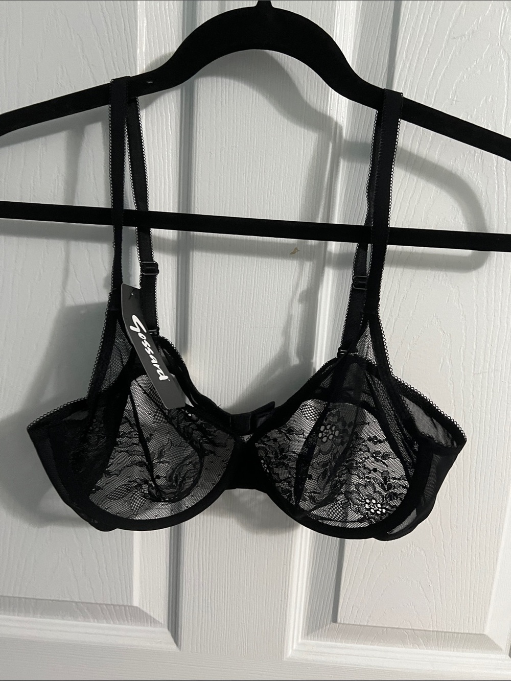 Gossard Black Sheer Lace Underwire Bra